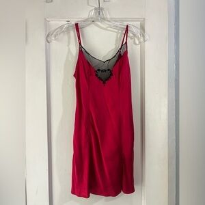 Victoria Secret Silk Gold Label Heart Lace Chemise S or P